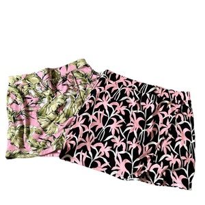 JONES NEW YORK SIGNATURE Wrap Skort Skirts with attached shorts two (2) Sz M